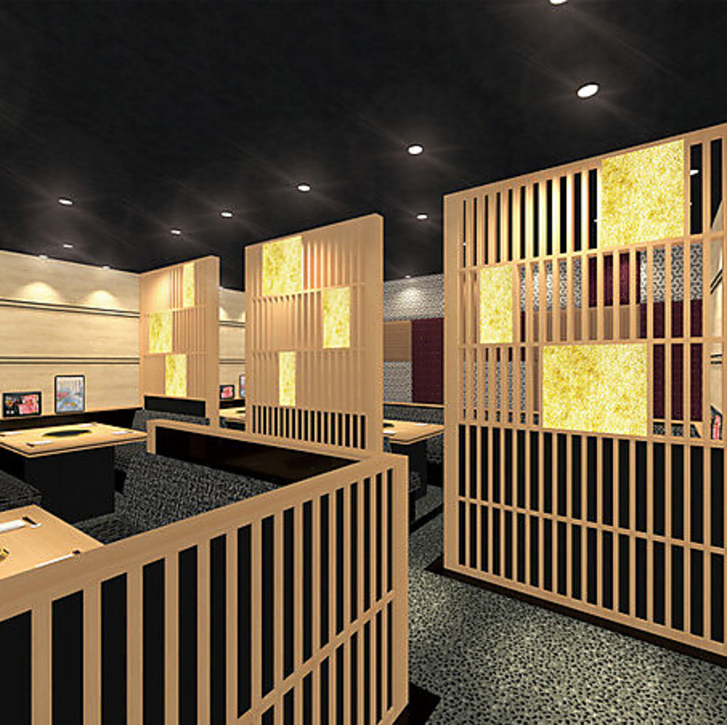 シックで落ち着きのある店内。京都で創業1965年の歴史にふさわしい高級感をお楽しみいただけます。