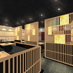 シックで落ち着きのある店内。京都で創業1965年の歴史にふさわしい高級感をお楽しみいただけます。