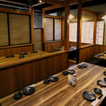 【個室テーブル】8名様～10名様迄OK。最大30名様もOK。誕生日・記念日にもピッタリ♪サプライズならお任せ☆お料理は味・ボリューム共にこだわりぬいた内容でご提供♪価格帯もリーズナブルにご用意していただいておりますので使い勝手抜群◇新橋 個室 居酒屋◇