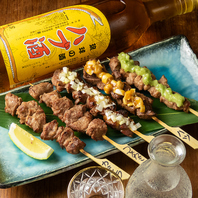 岡山で限り少ない「あぐー豚の串焼き5種」が新登場!