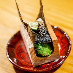 炙りサバ手巻き寿司