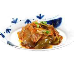 ザーサイの自家製ラー油和え