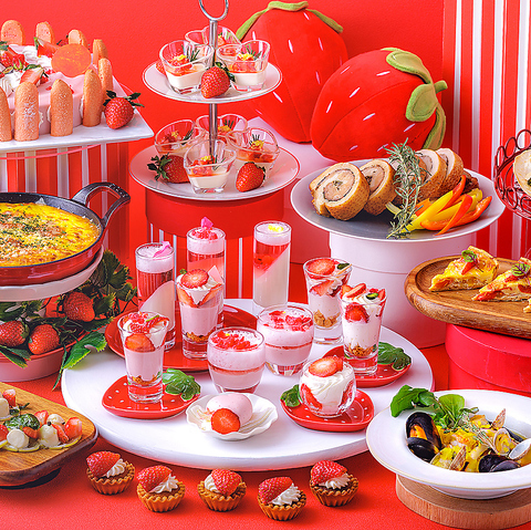 月替わりテーマの「スイーツ＆ランチブッフェ」を開催