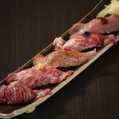 肉寿司五種食べ比べ