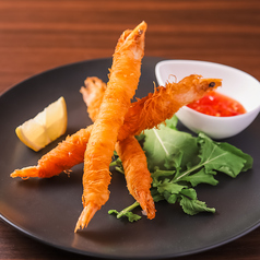 有頭エビのカダイフ揚げ