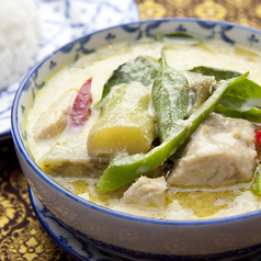鶏肉と茄子のグリーンカレー＊ジャスミンライス付