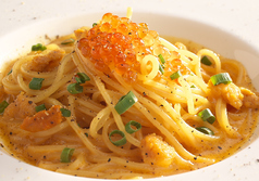 ウニのクリームパスタ