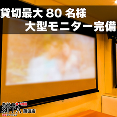 【最大80名】貸切最大80名様までご利用頂けます♪こだわりおしゃれ空間は時間を忘れて楽しいひとときをお過ごし頂けます。歓送迎会・女子会・誕生日会など各種飲み会で問い合わせ殺到中！店内はパーティだけではなくデートや友人同士でも良い夜がお過ごしできるよう精一杯おもてなし致します。