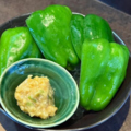 料理メニュー写真&nbsp;パリパリピーマン(自家製肉味噌)