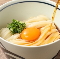〆の讃岐コーチン釜玉うどん