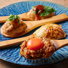 しゃもじつくね3種盛り合わせ