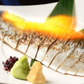 料理メニュー写真&nbsp;とろ〆鯖 一本卓上炙り