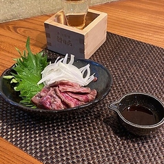 和牛たたき玉ねぎポン酢