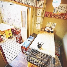 ■個室席■テラス席とつながっているこちらのお席!周りを気にせず宴会を楽しみたい方にピッタリの個室席もご用意♪喫煙可能席となっております。