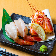 赤海老(2貫)/赤海老2種食べ比べ　各