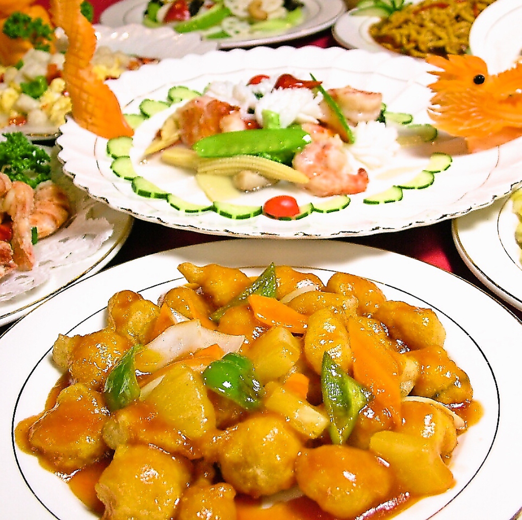 中国高級調理師による本格家庭中華は、各コース 飲み放題付 4000円～！