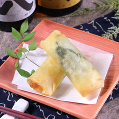 えびチーズの揚春巻き