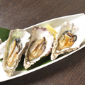 料理メニュー写真&nbsp;殻付き牡蠣焼　３ヶ