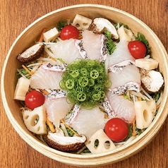 真鯛とゴロゴロ野菜の蒸籠蒸し
