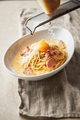 料理メニュー写真 イタリア産熟成チーズの濃厚カルボナーラ