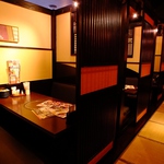 掘りごたつ式の少人数個室が充実しています♪気軽にどうぞ！