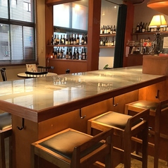 6名様まで対面でご利用可能なカウンター席です。