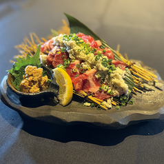 ラム肩ロースの炙り・山わさび醤油
