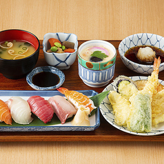 ■選べるにぎり寿司定食　～「いか明太」付き！お好きなおかずと、にぎり寿司の定食～