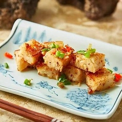 大根餅のXO醤炒め