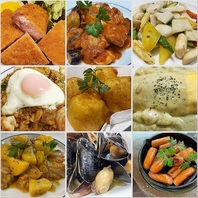 お酒に合う一品料理、しっかりお食事も