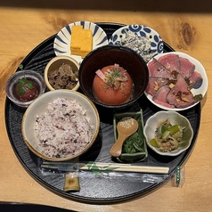 牛しぐれ煮茶漬けの多菜御膳