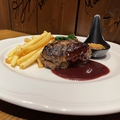 料理メニュー写真 黒毛和牛のプレミアムハンバーグステーキ