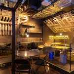 伝統産業の「い草」×水島の工業地帯「コンビナート」をイメージした店内は居るだけで楽しい空間です