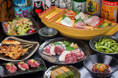 全席喫煙可◎全席完全個室◎食べ飲み放題◎馬刺しと焼鳥のお店◎鳥馬酒場 熊本下通店のコース写真