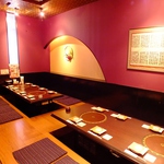 くつろげる掘り炬燵の個室もございます。最大44名様までOK！大人数様の宴会も大歓迎！