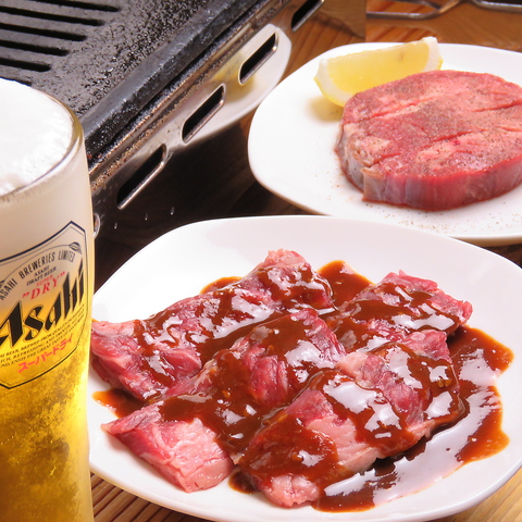 厚切りタンとハラミが人気！塚口駅チカでコスパ◎生ビールが380円！！焼肉との相性◎