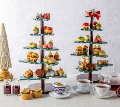 パンづくしのアフタヌーンティー『クリスマス プティ・ブーランジェリー』の写真