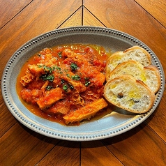 トリッパとチョリソーのトマト煮込み