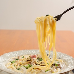 【天使のスープパスタ】きのことベーコンのクリームパスタ