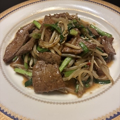 ニラと牛レバの炒め