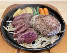 特定食(牛サガリステーキ+ハンバーグ)