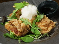 料理メニュー写真 地鶏の唐揚げ　オロシポン酢