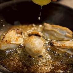 牡蠣の地中海風レモンバターソテー