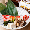 料理メニュー写真&nbsp;魚介の朴葉焼き