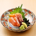 料理メニュー写真&nbsp;とろサーモンのお造り/タコぶつ/カンパチのお造り　各