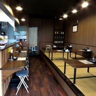 お子様連れにも安心なお座敷席を完備しています！