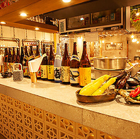 有機野菜の大皿料理など新鮮素材の【九州料理】をご堪能