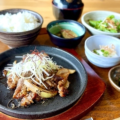 牛カルビの焼肉鉄板膳