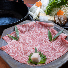 すき焼きしゃぶしゃぶ一芯のコース写真