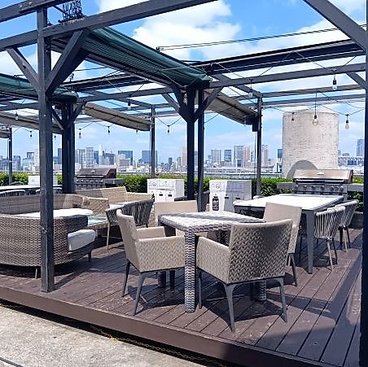 THE BBQ BEACH in AQUA CITY ODAIBA ザ バーベキュービーチの雰囲気1